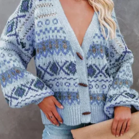New boutique Aztec toggle cardigan - Picture 10 of 16